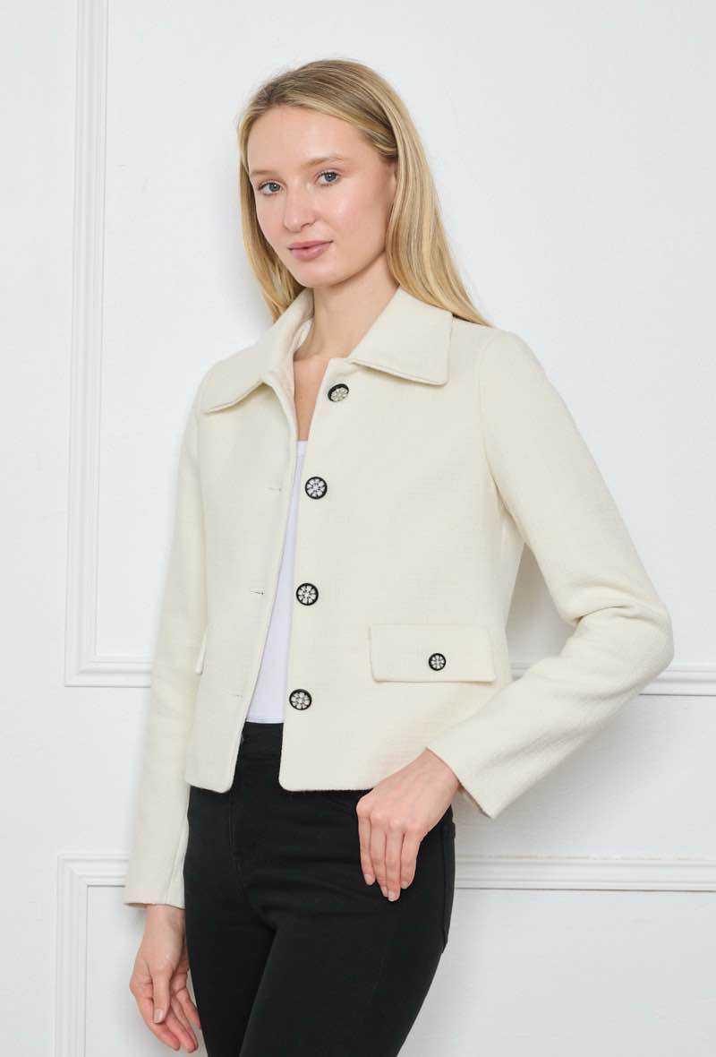 Veste courte structurée