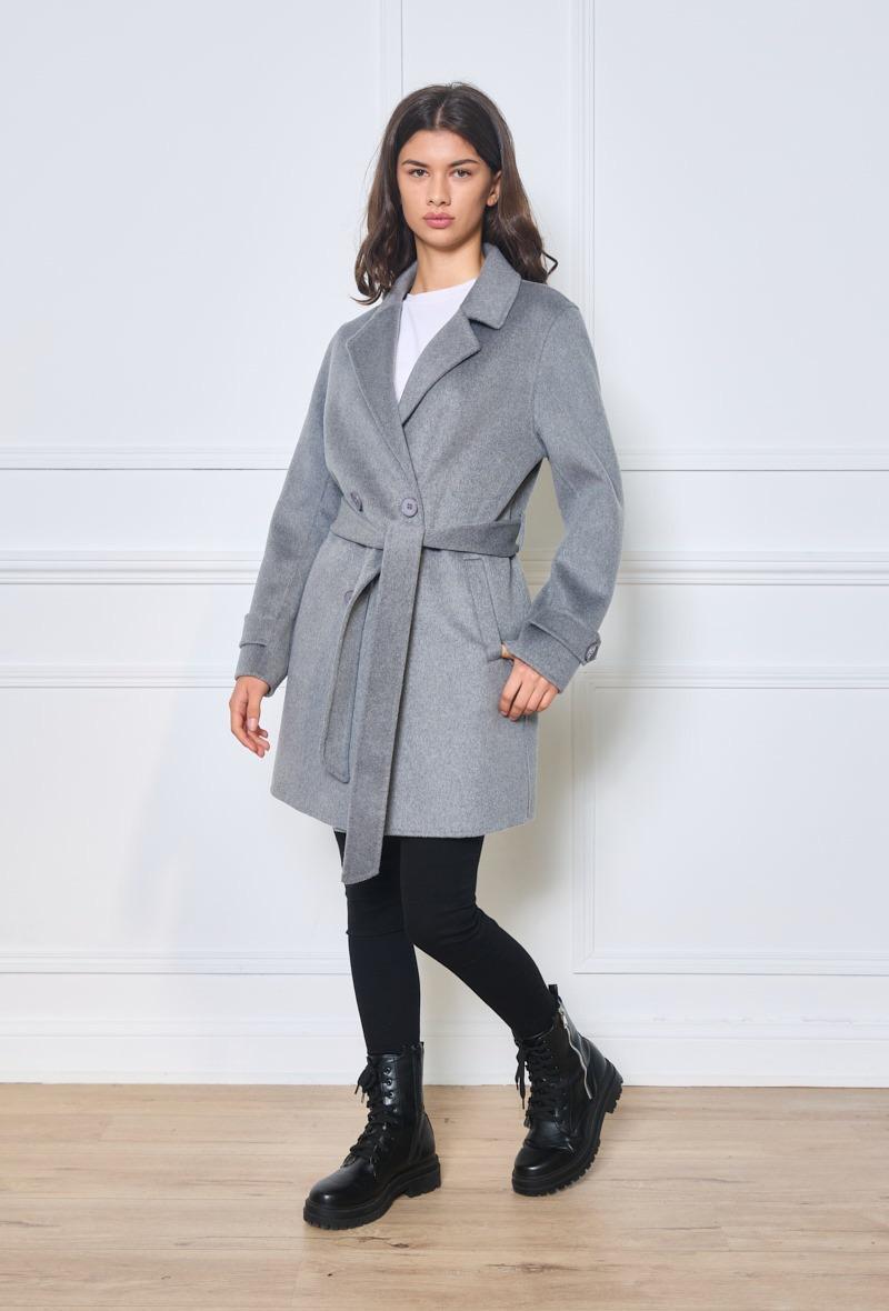 Manteau en laine court