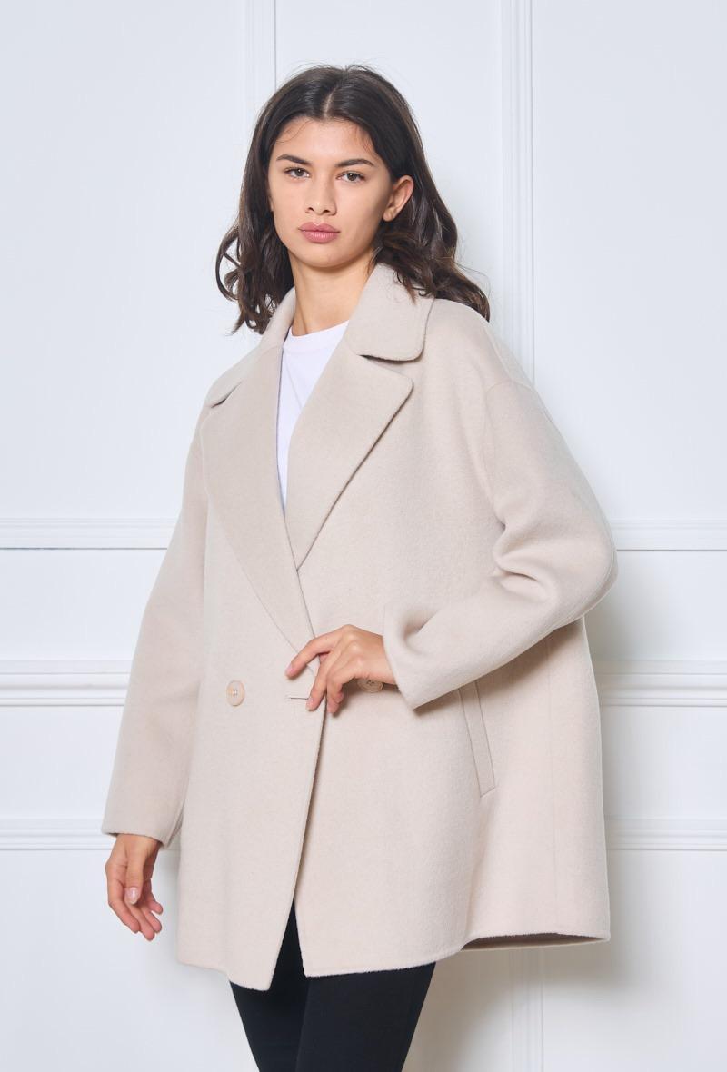 Manteau en laine court