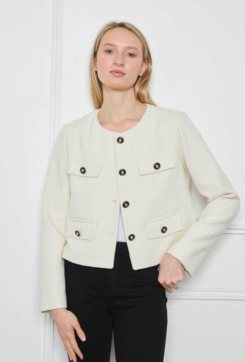 Veste courte structurée