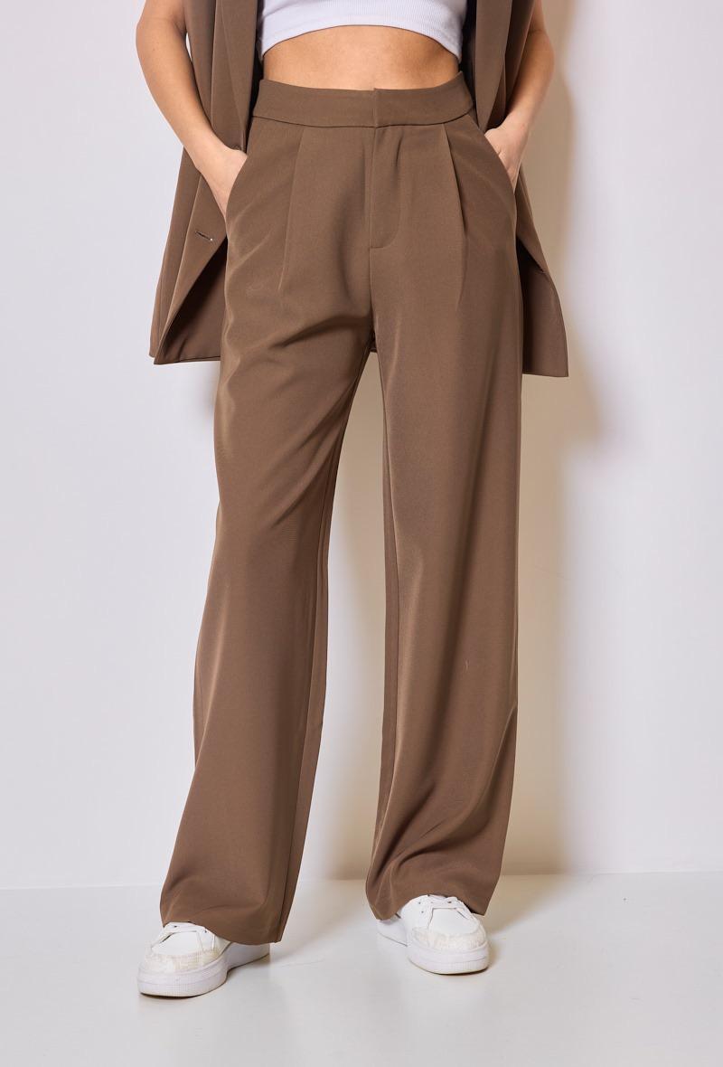 Pantalon coupe droite en coton