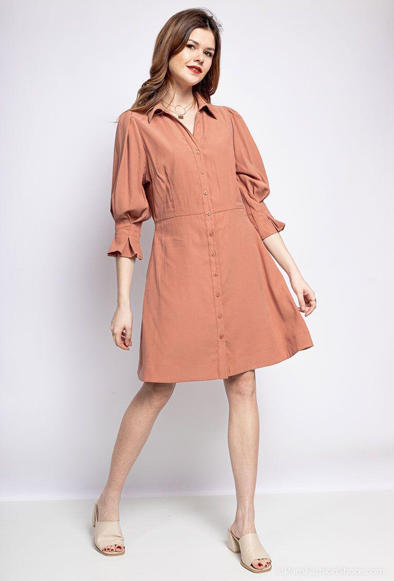 Robe chemise ajustée