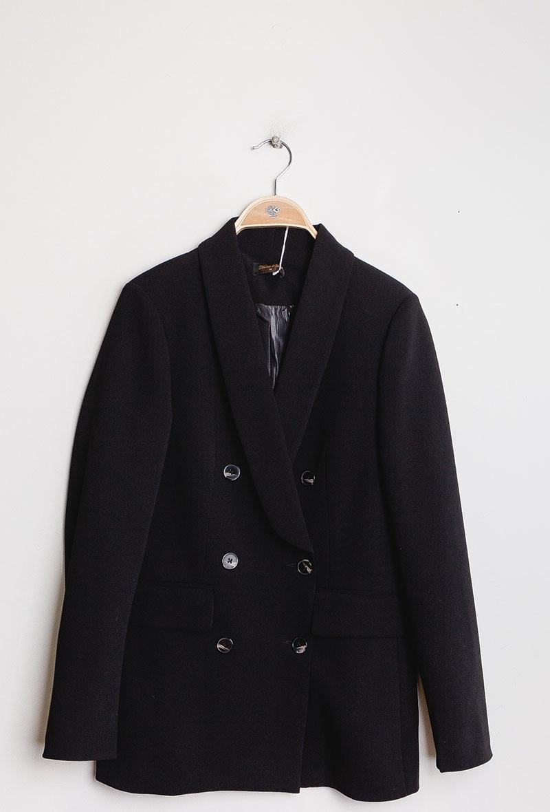 Vestes croisée à 6 boutons noir