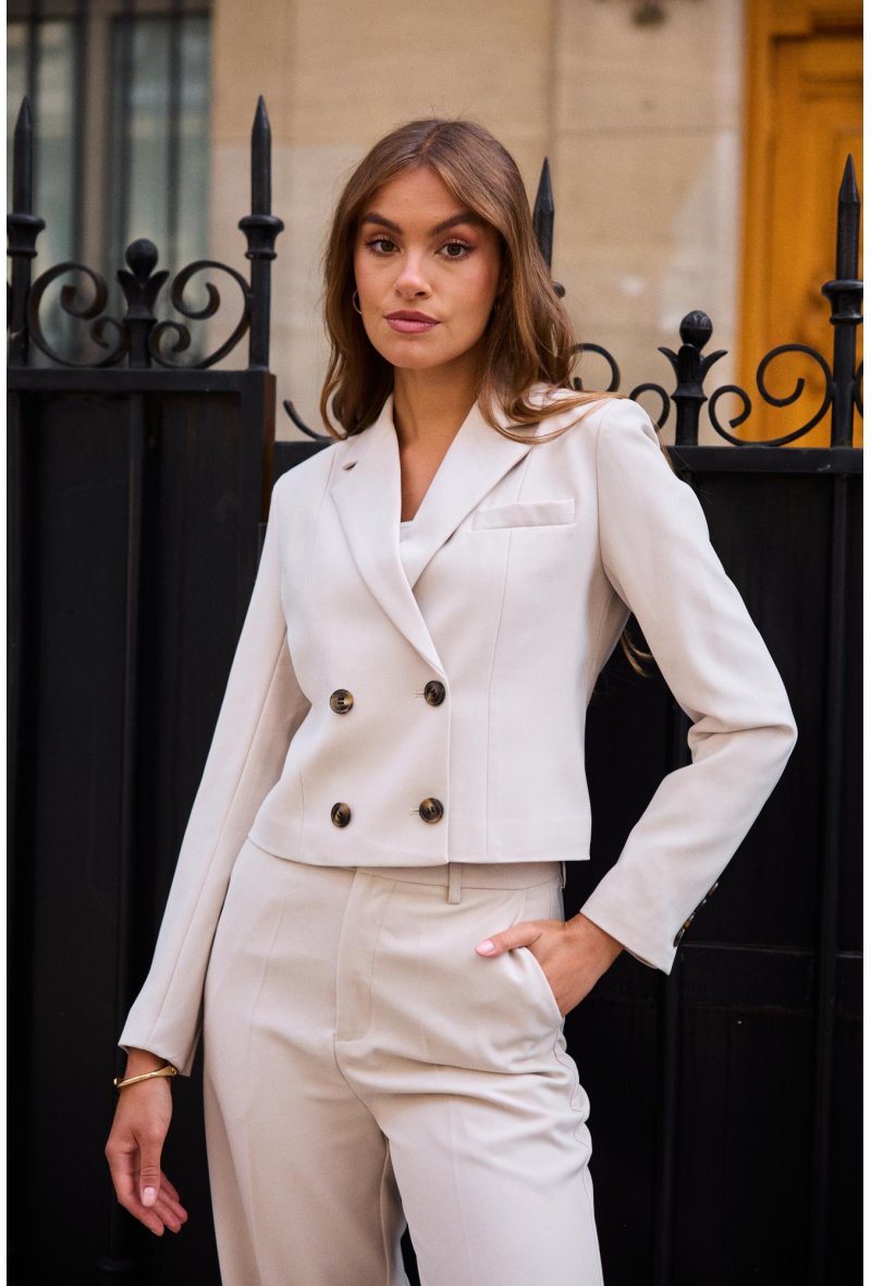 Veste courte double boutonnage