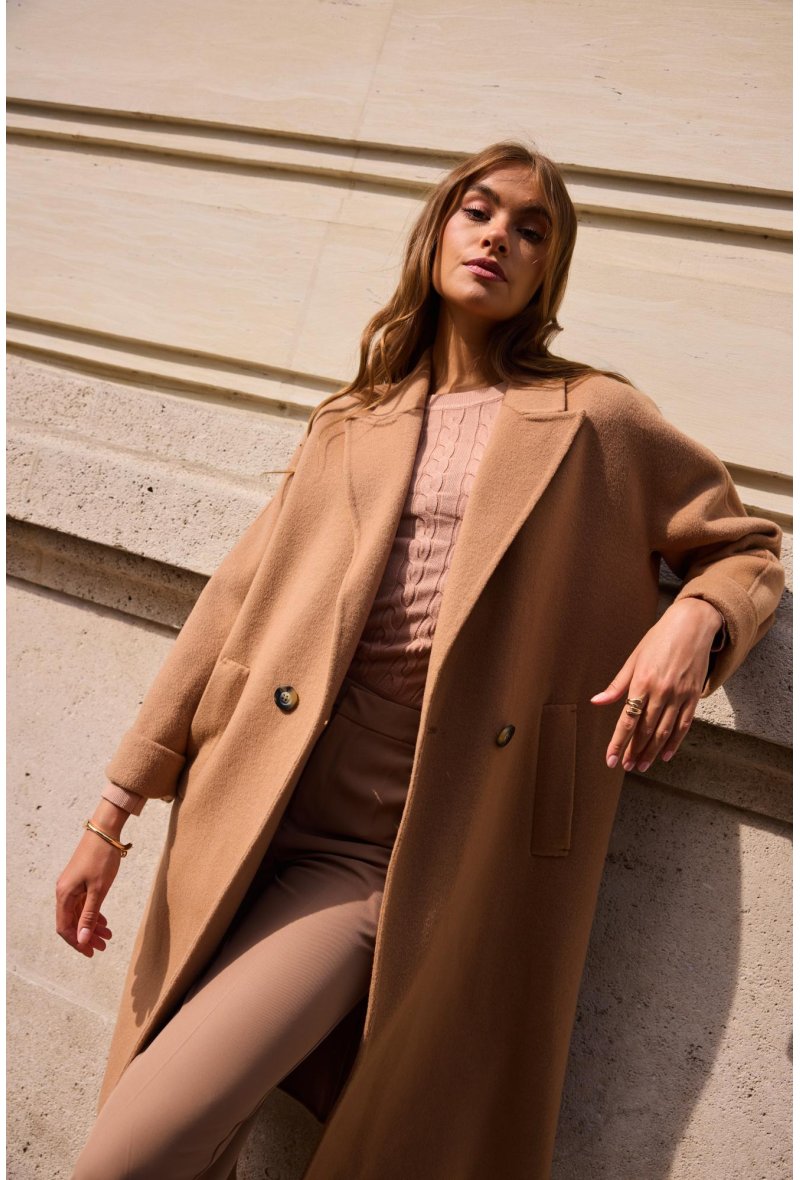 Manteau en laine Oversize