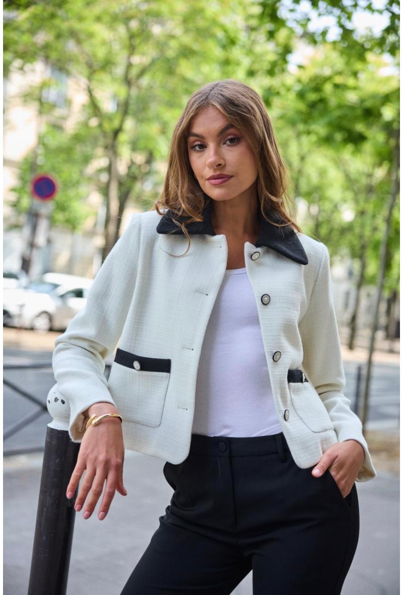 Veste courte structurée