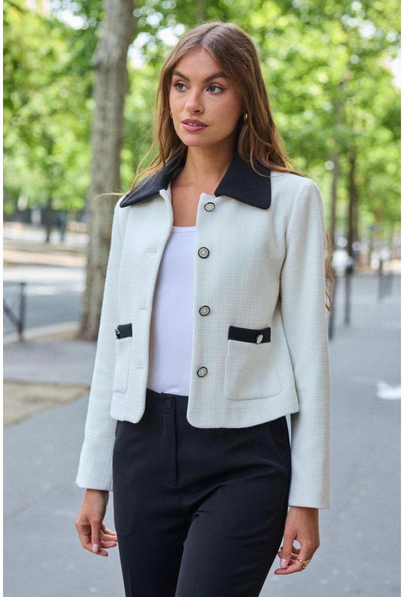 Veste courte structurée