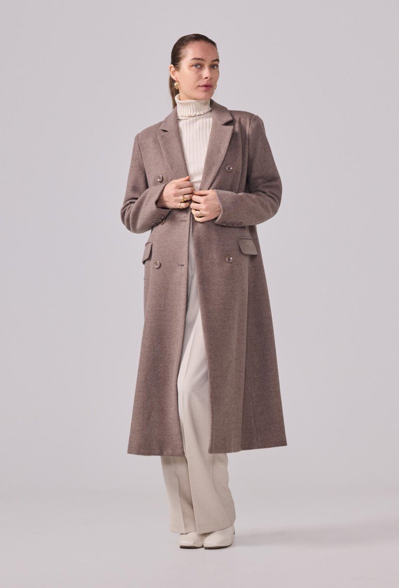 Manteau structuré droit