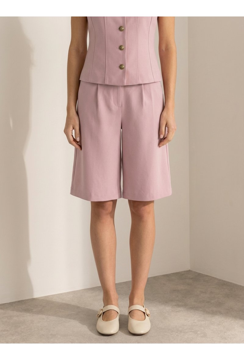 Bermuda tailleur - Rose